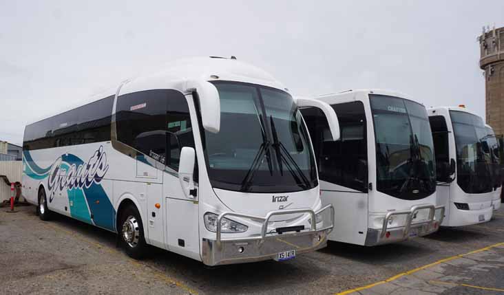 Grants Volvo B8R Irizar i6 IRIZAR 14, B7R Volgren SC222 VOL56 & Mercedes OH1830 Volgren Endura MERC22